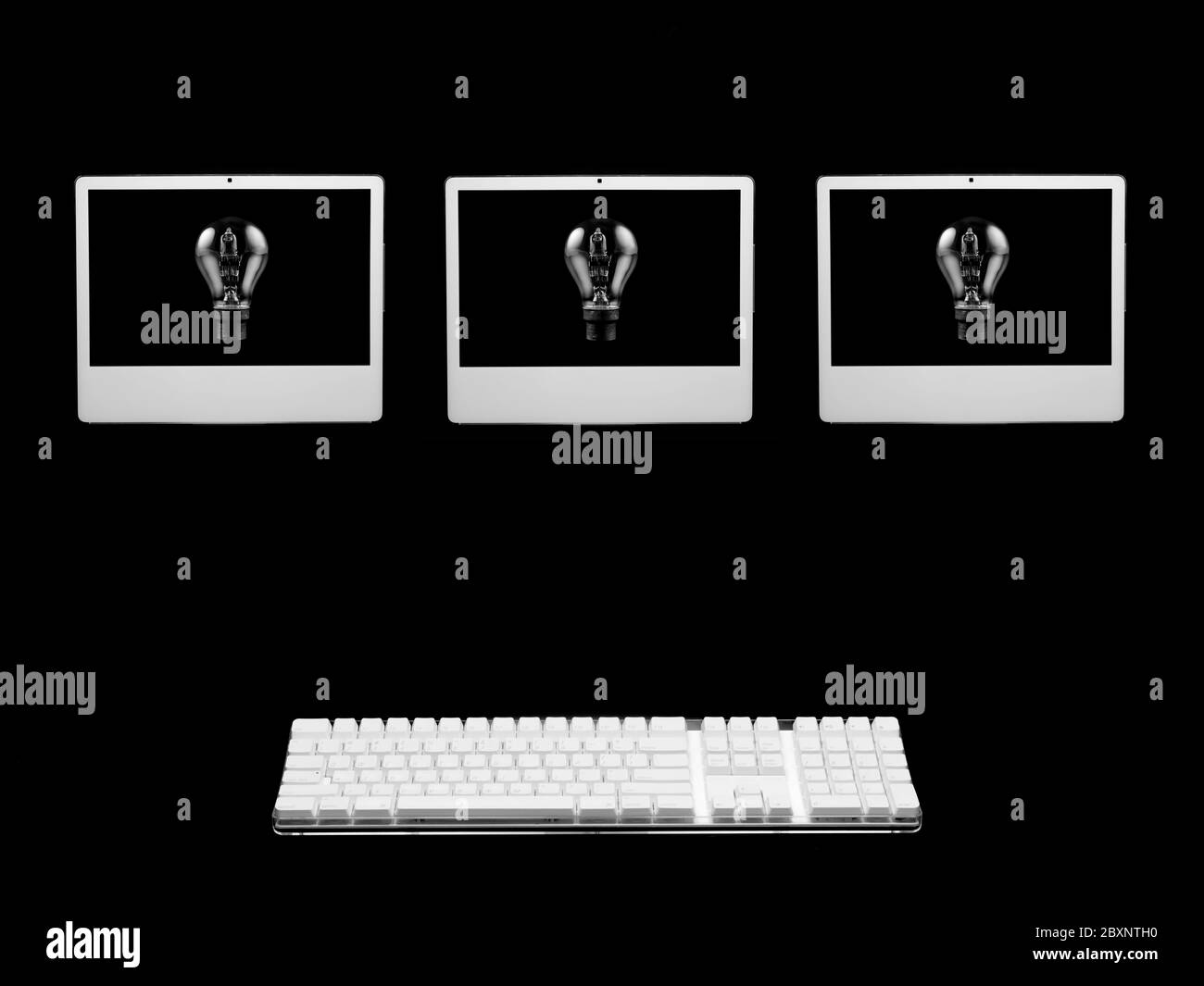 Computer desktop screen Black and White Stock Photos & Images Alamy