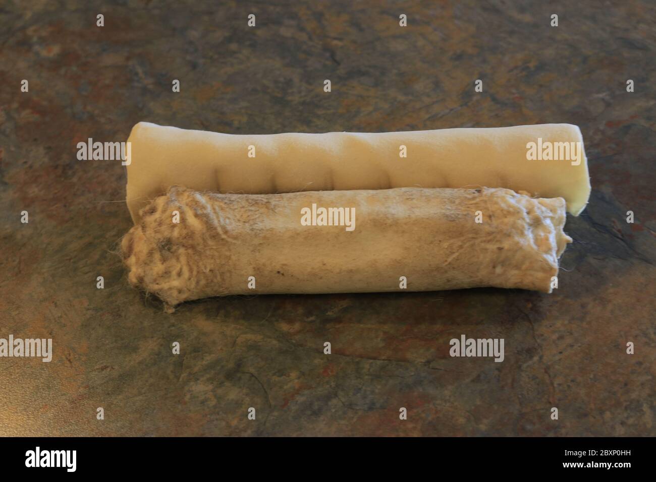 rawhide is considered a controversial dog chew due to the risk of dogs