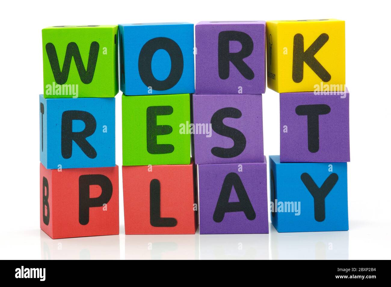 Work Rest Play Stock Photo - Alamy