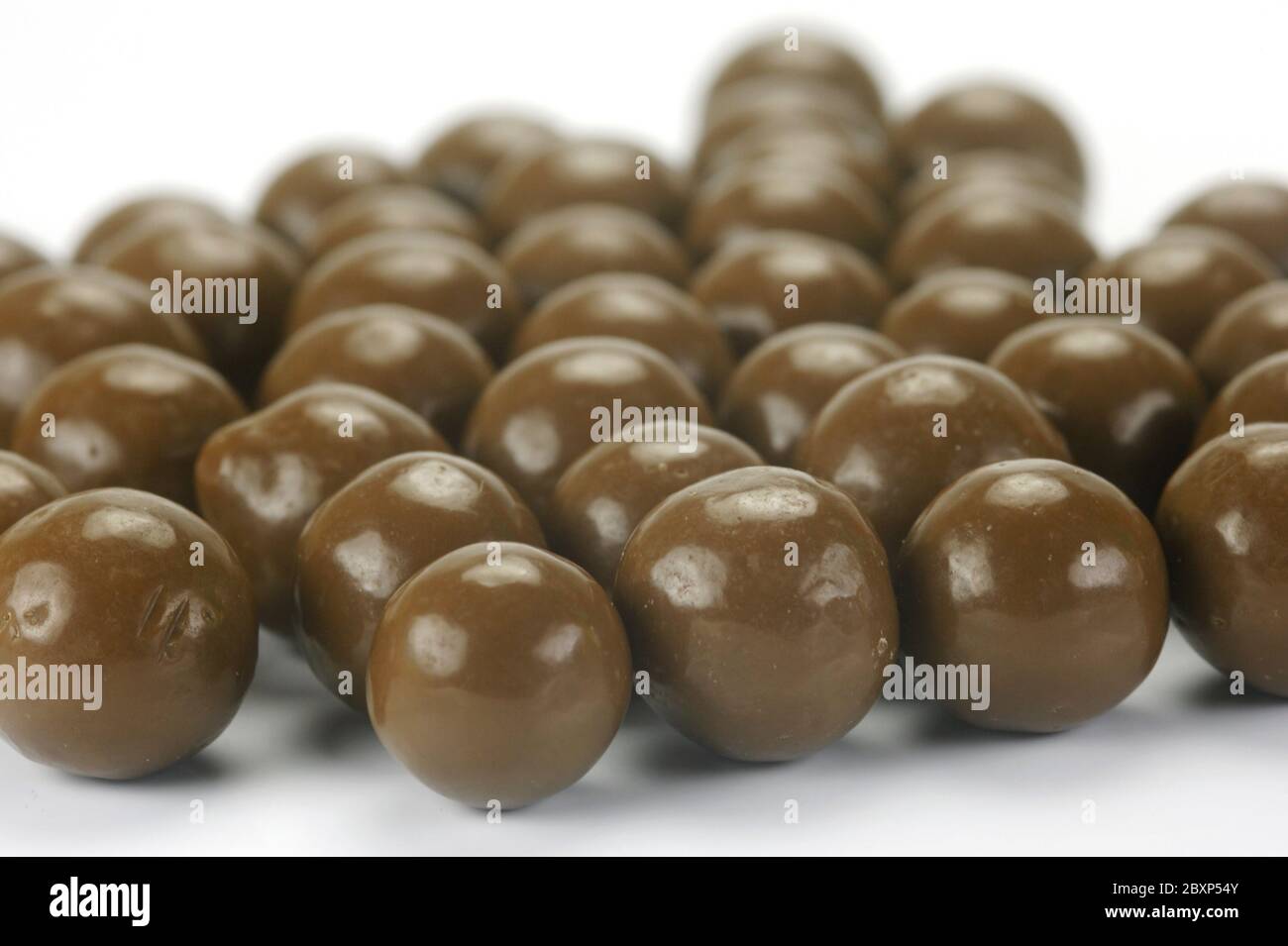 Chocolate Coated Balls Stock Photo - Alamy