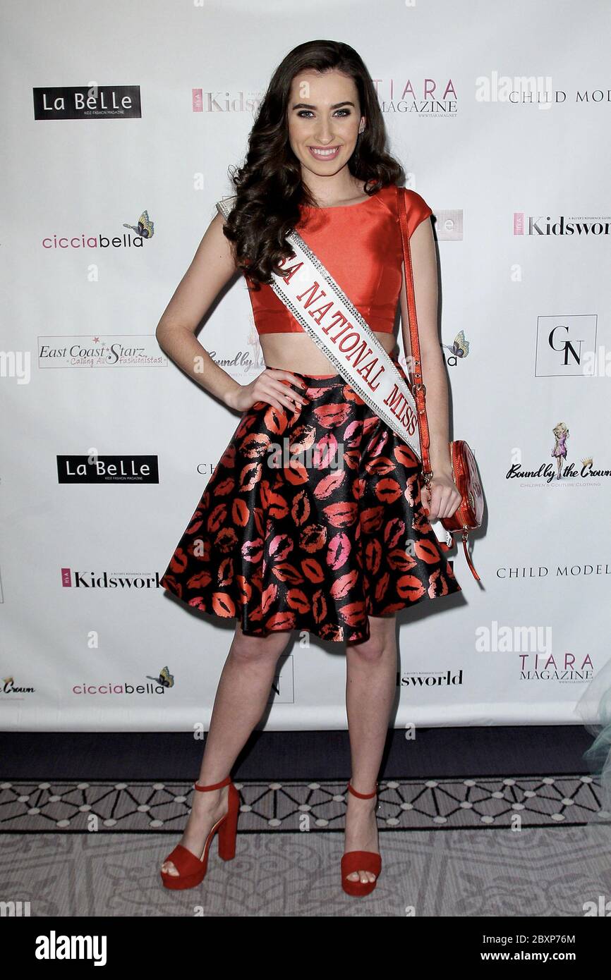 New York, NY, USA. 13 February, 2016. USA National Miss 2015, Katherine McQuade at the Michelle Ann Kids + Bound By the Crown Couture Children's Wear - Fall 2016 New York Fashion Week at the Affinia Hotel. Credit: Steve Mack/Alamy Stock Photo