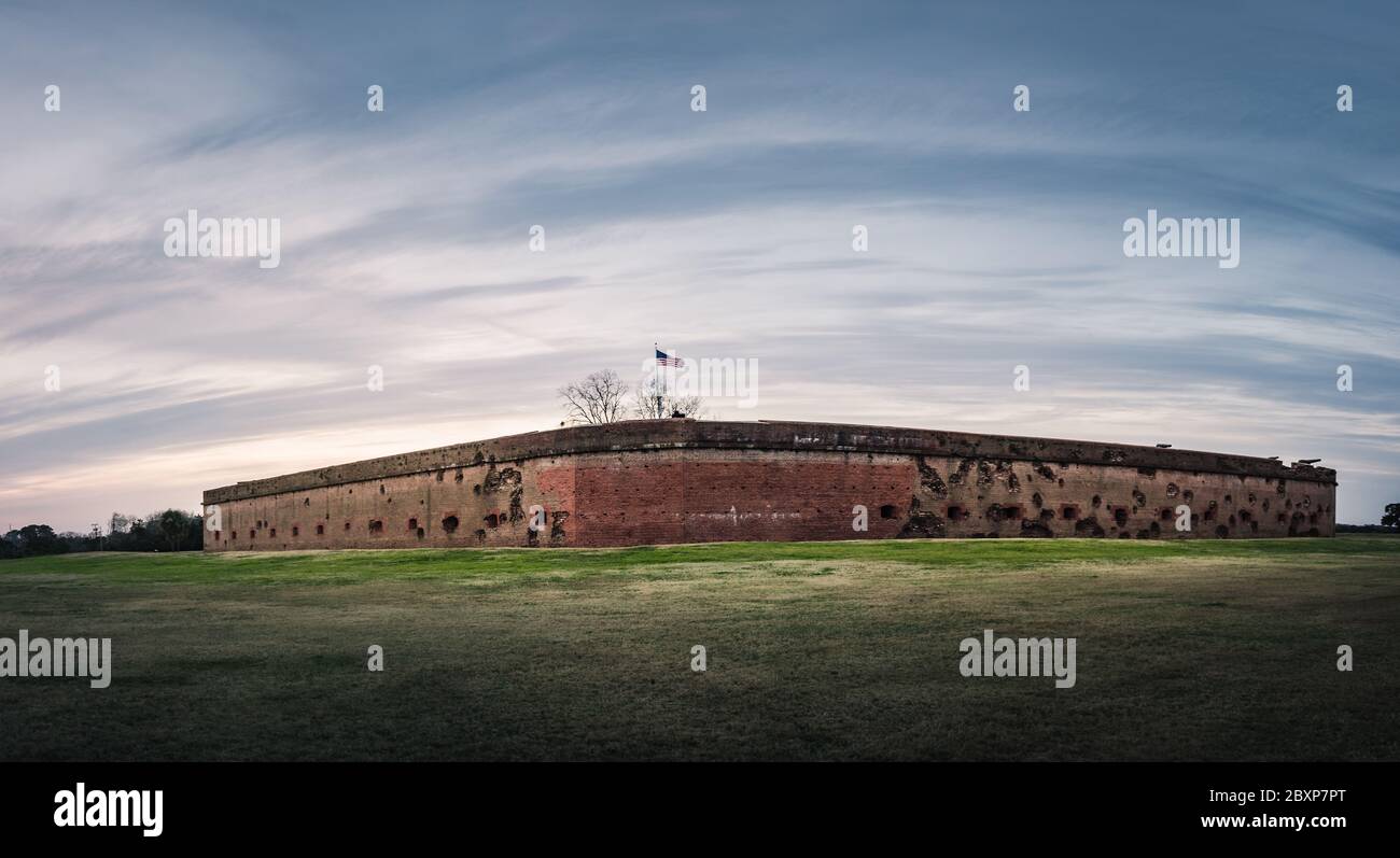 Fort Pulaski National Monument in Savanah, Georgia Stock Photo