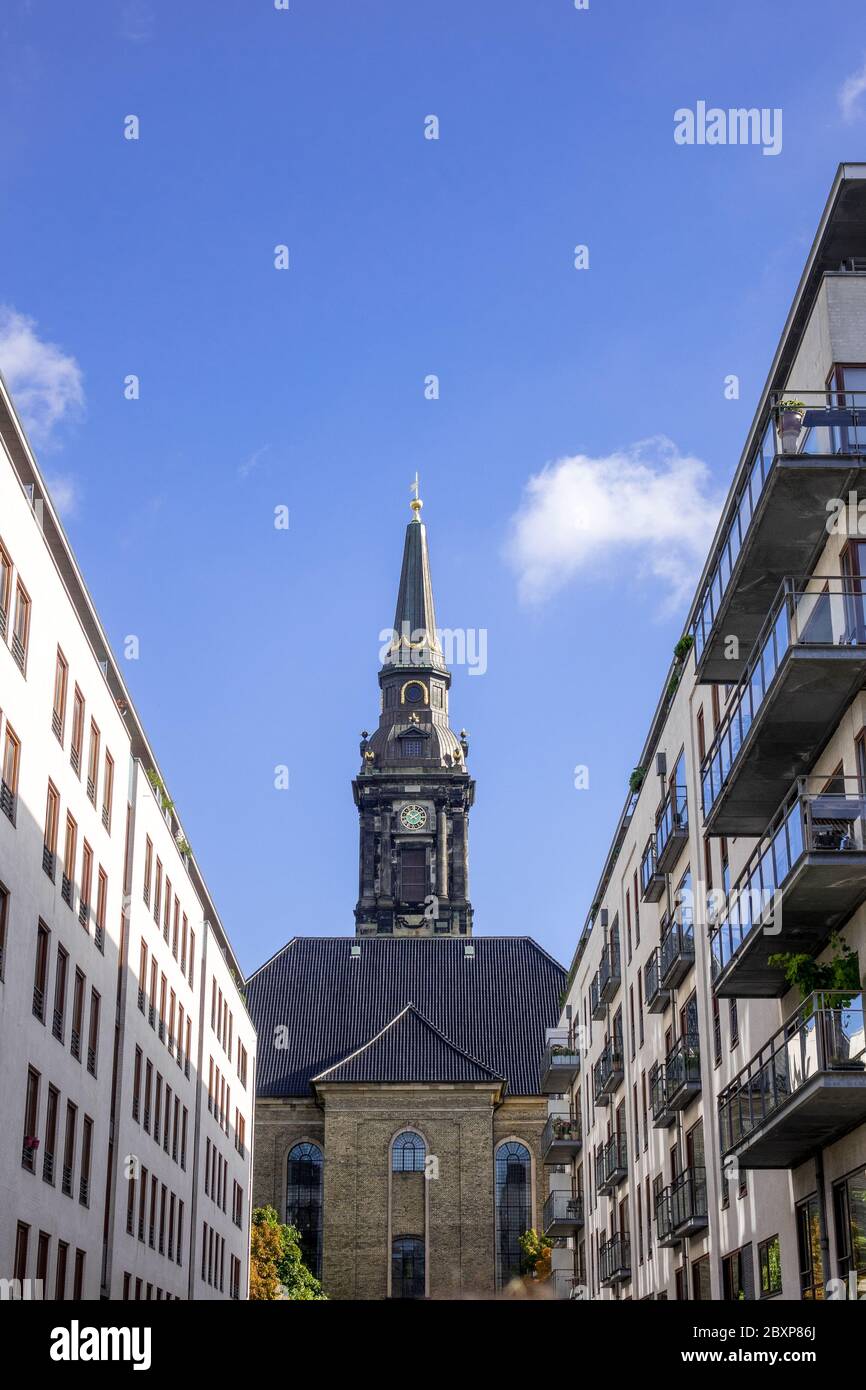 Christian's Church In The Christianshavns Area Of Holmen Copenhagen Denmark Stock Photo
