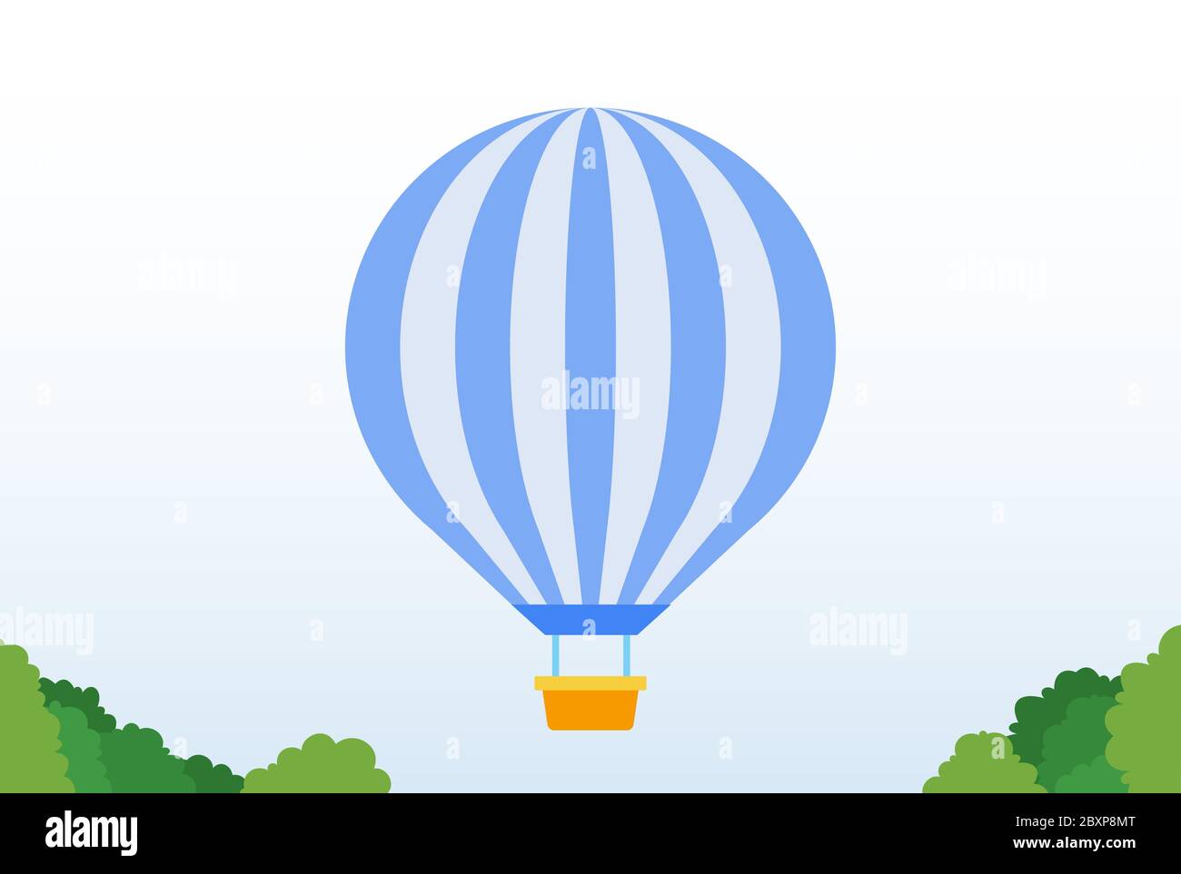Balloon in the park vector icon flat isolated Stock Vector