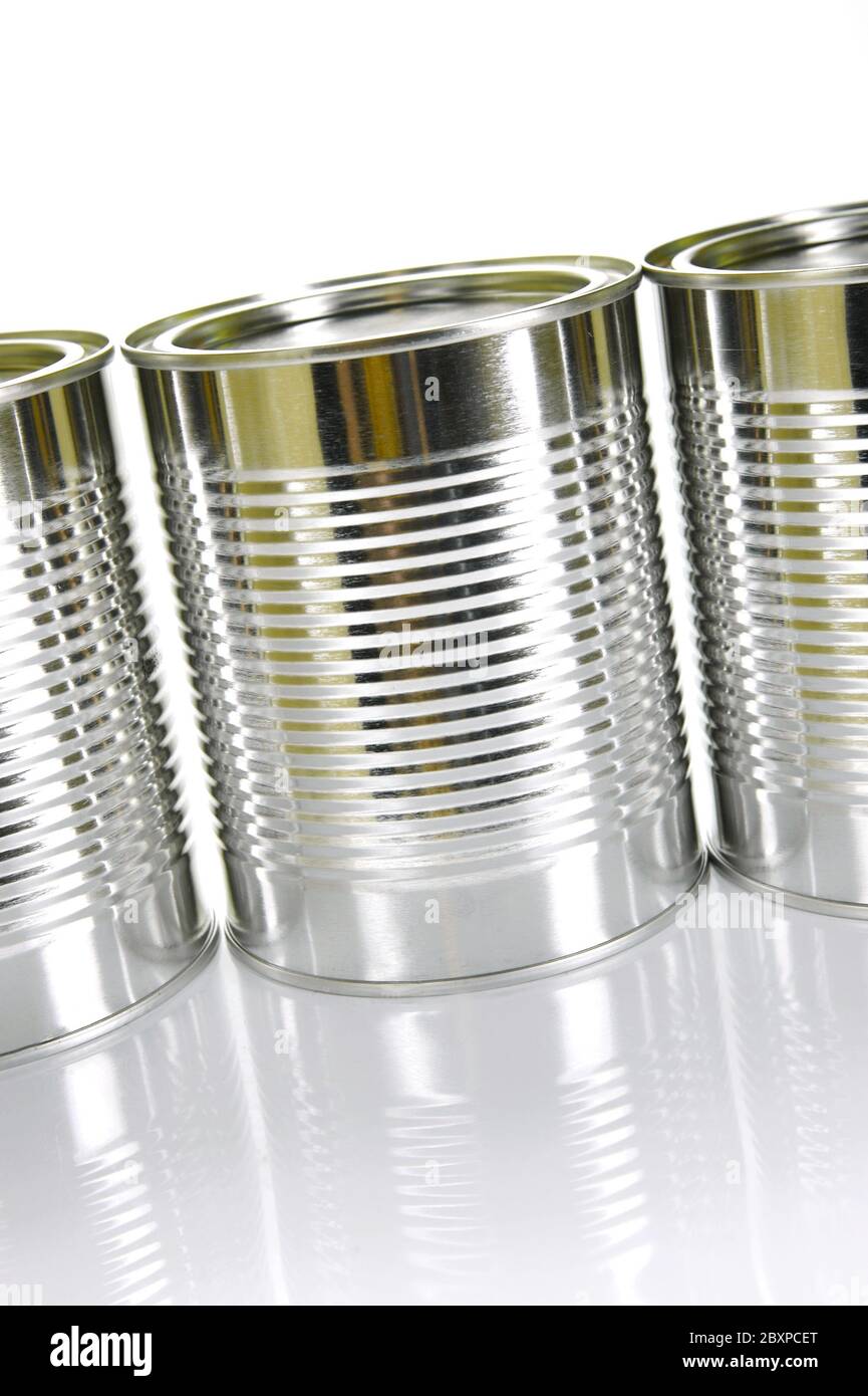 Tin Cannisters Stock Photo