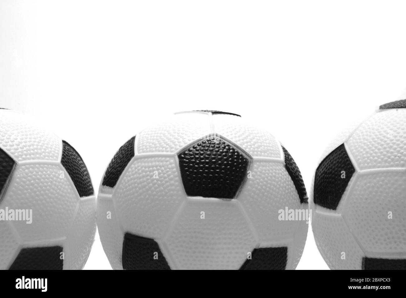 Soccer Balls Black And White Stock Photos Images Alamy