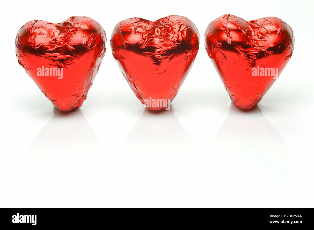 Chocolate love hearts isolated against a white background Stock Photo Alamy