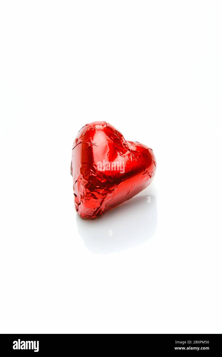 Chocolate love hearts isolated against a white background Stock Photo Alamy