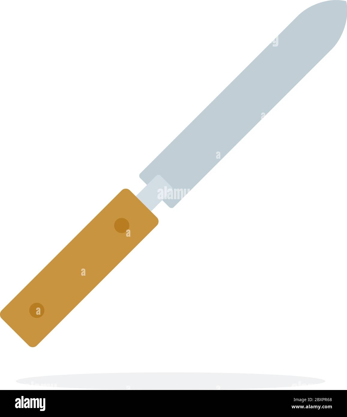 Knife for printing cell vector flat material design isolated object on white background. Stock Vector