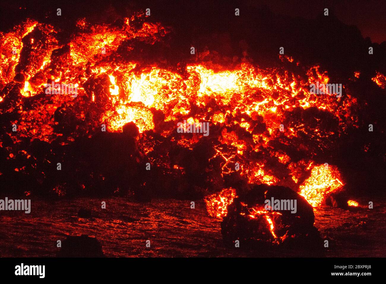 Lava flow on Etna volcano in Sicily Stock Photo - Alamy