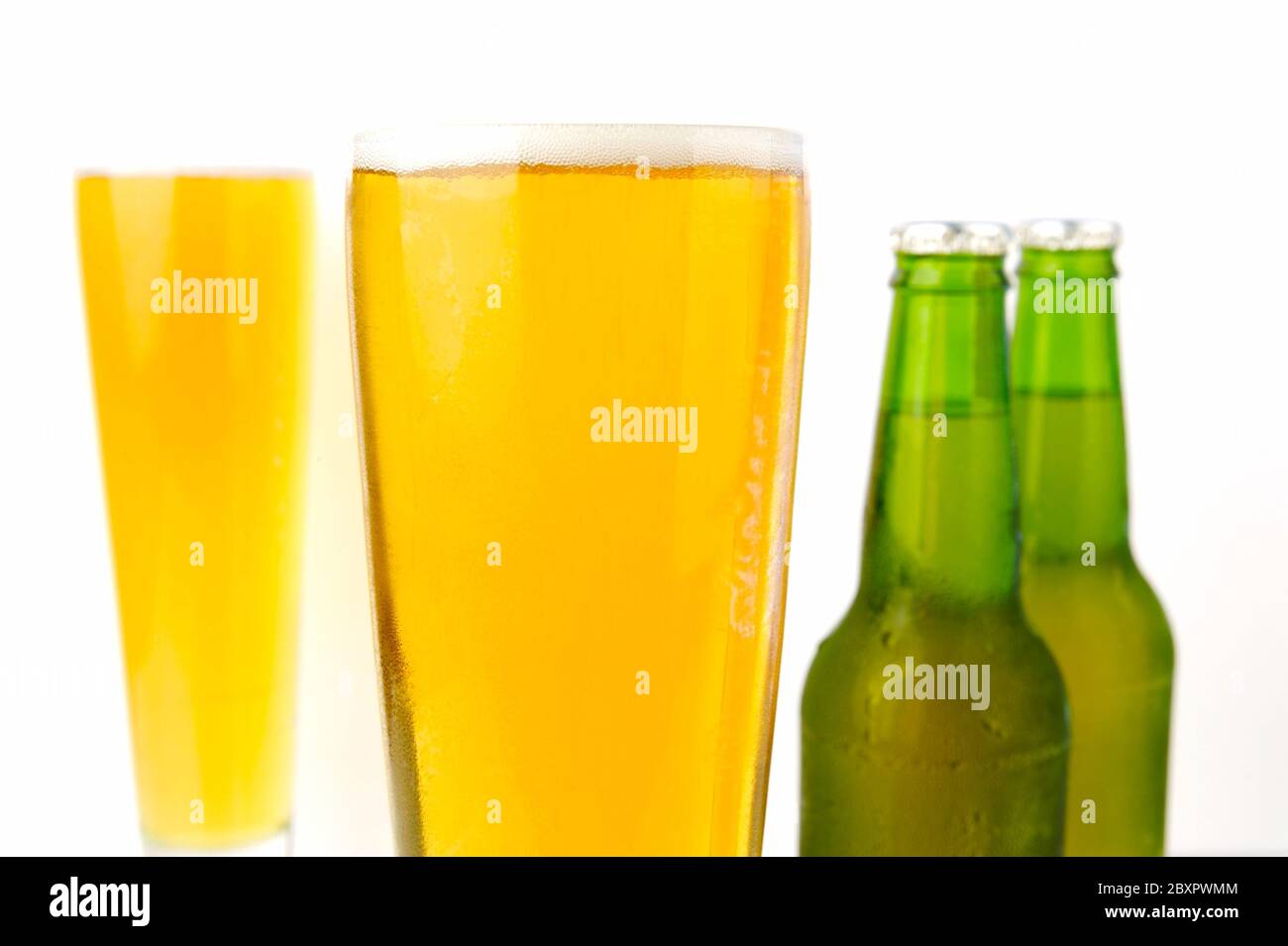 Glasses of Beer Stock Photo