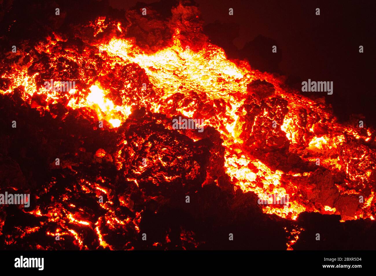 Lava flow on Etna volcano in Sicily Stock Photo - Alamy