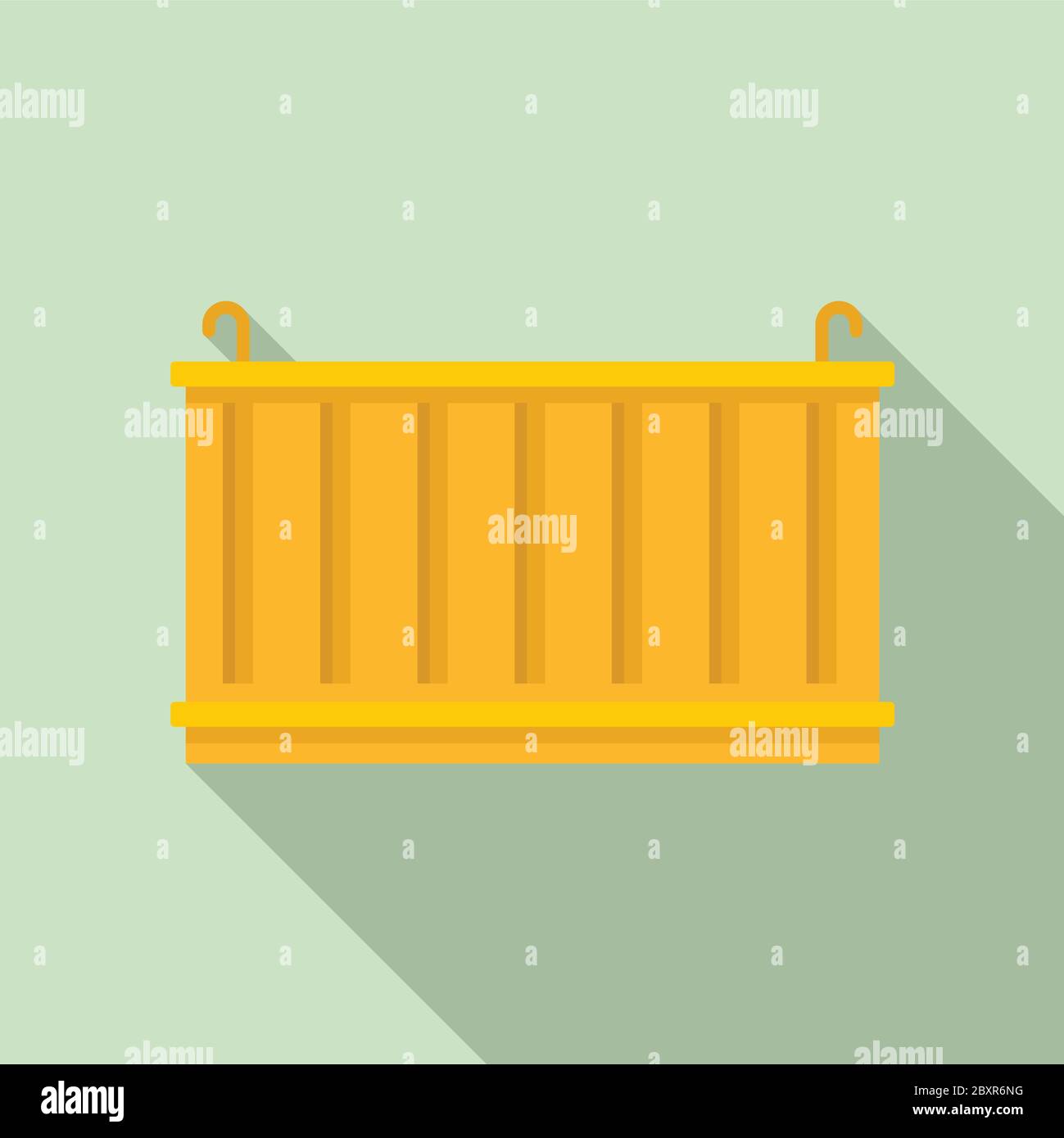 Dockyard Cargo Container Icon Flat Illustration Of Dockyard Cargo Container Vector Icon For Web Design Stock Vector Image Art Alamy