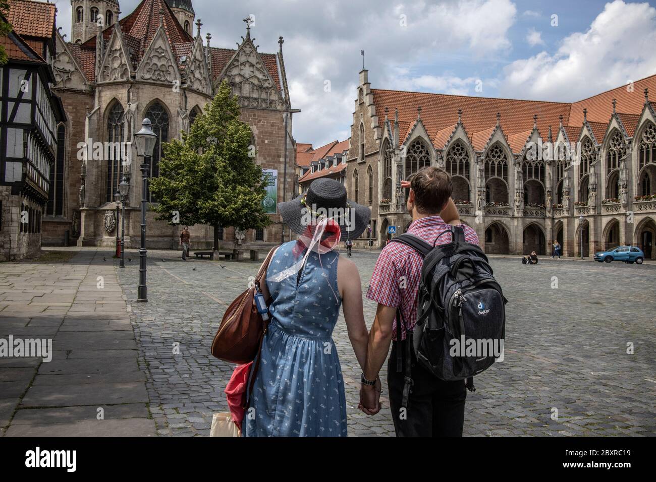 Braunschweig, known as Brunswick and the 'City of Henry the Lion' in English, situated in the Lower Saxony sate of north-central Germany, Europe Stock Photo