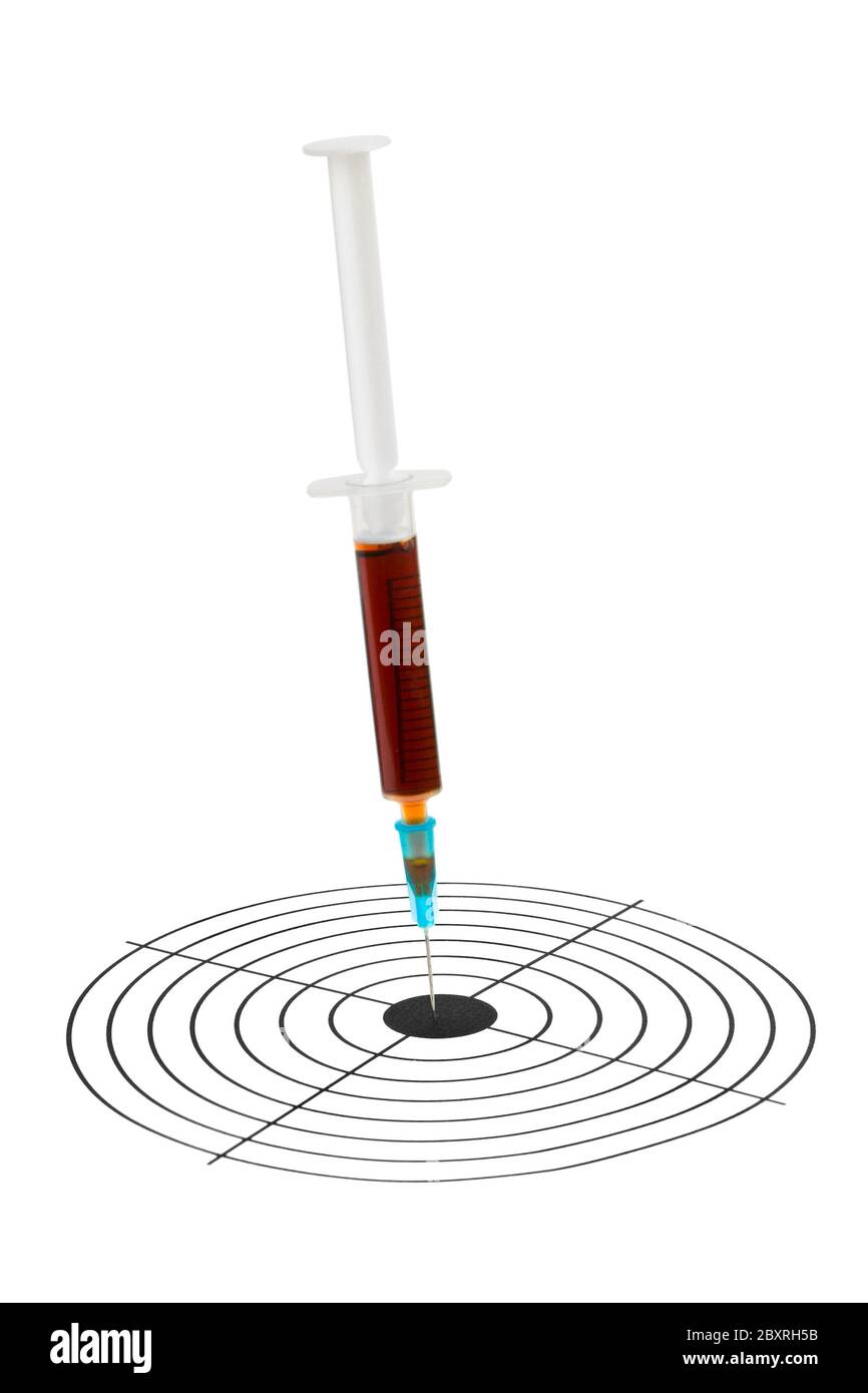 Syringe and target Stock Photo Alamy