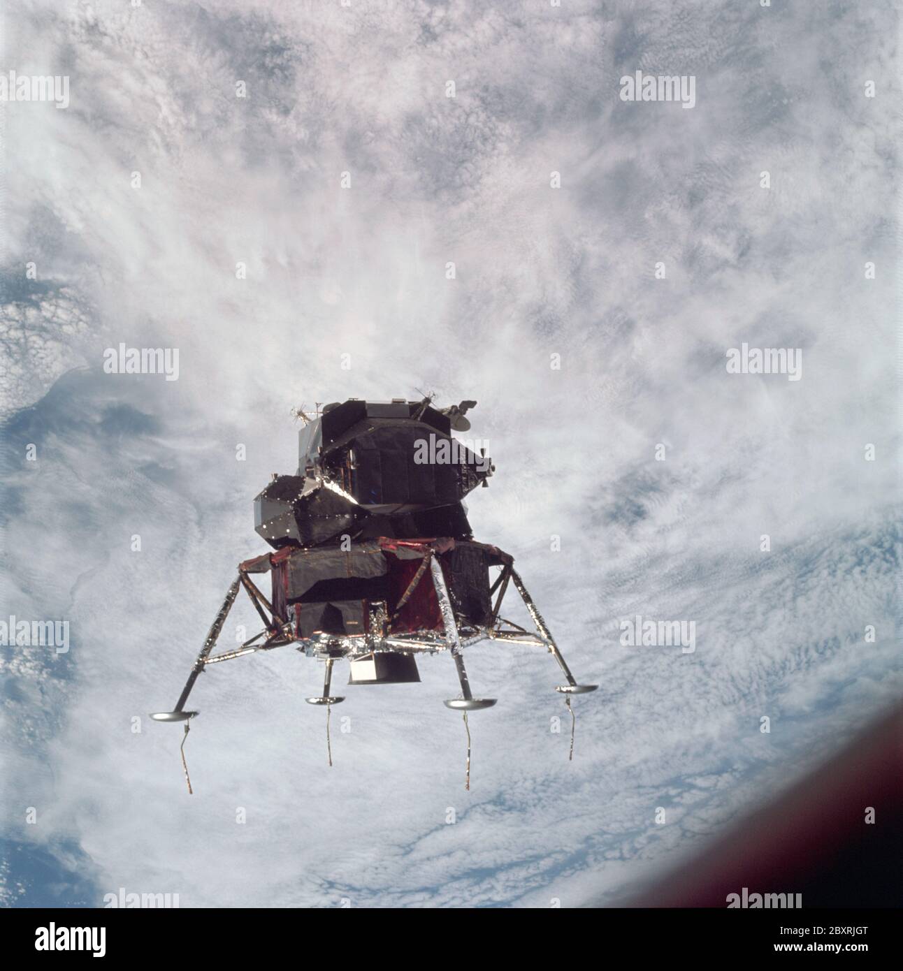 AS09-21-3199 - Apollo 9 - Apollo 9 Mission image - Lunar Module; Scope ...