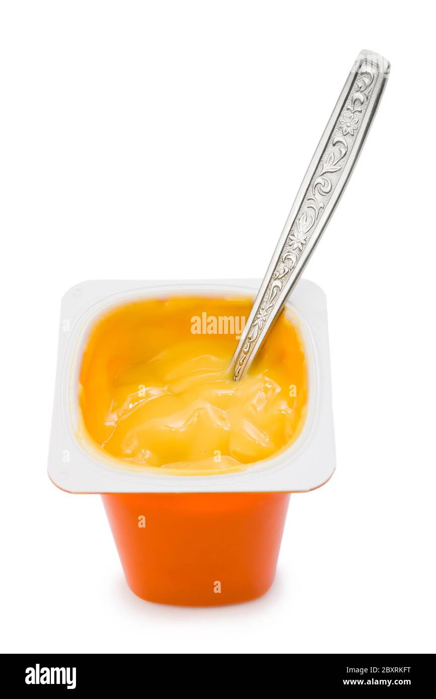 Yoghurt vanilla Cut Out Stock Images & Pictures Alamy