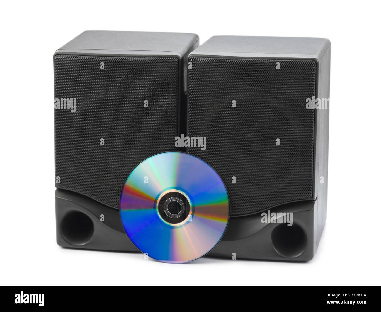 Music speakers and cd Stock Photo Alamy