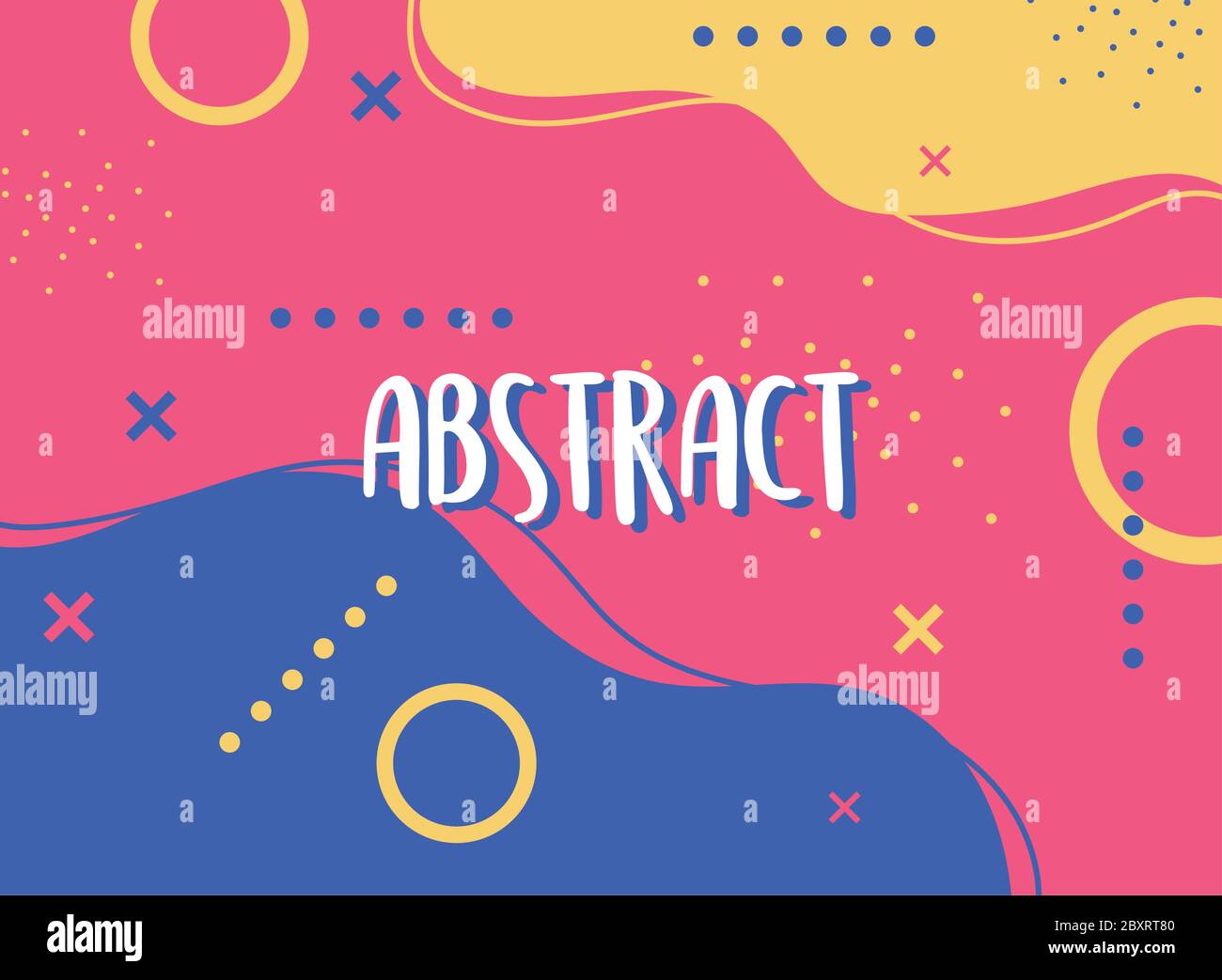 geometric design of trendy memphis 80s 90s style abstract background ...