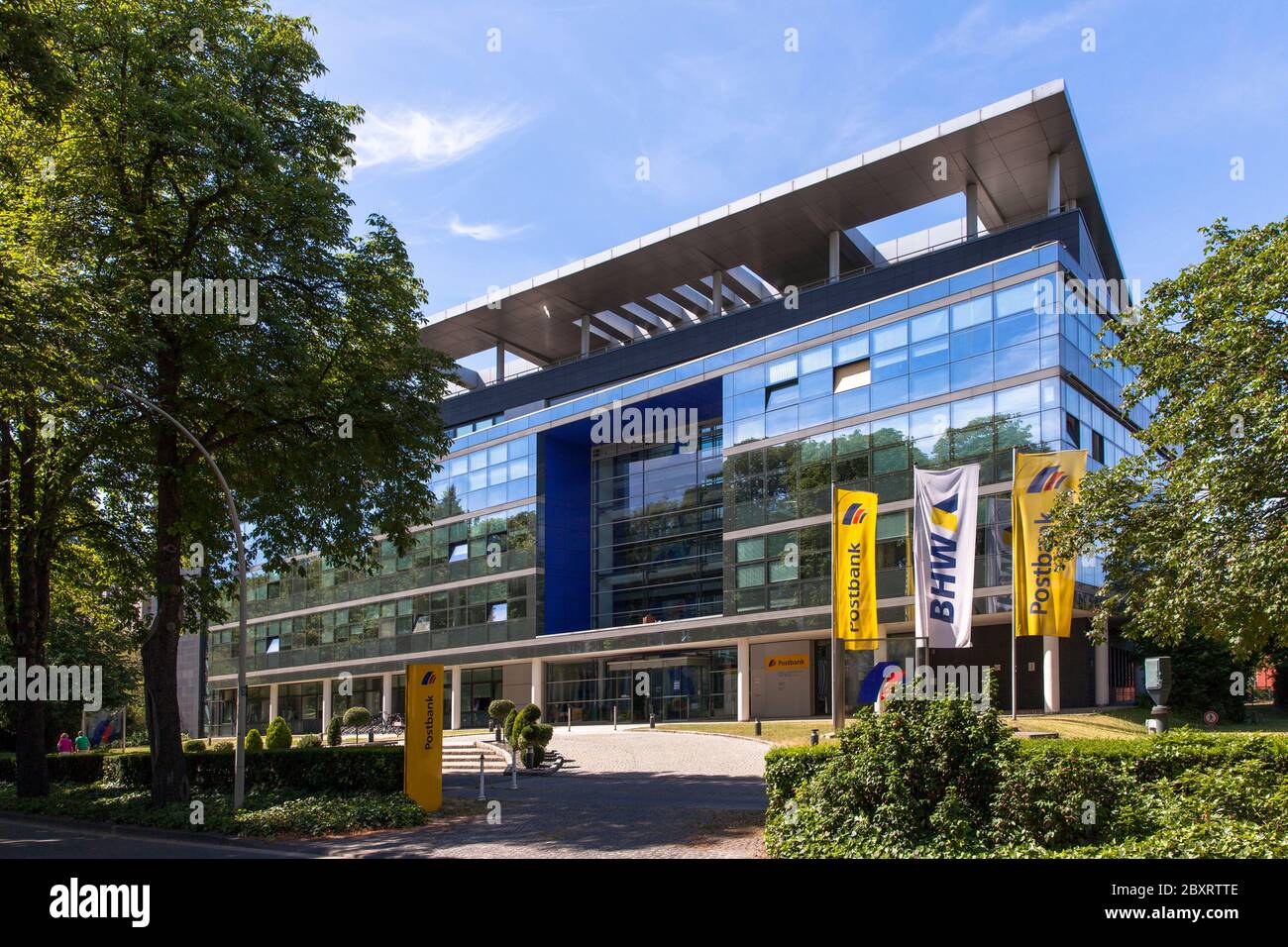 head office of the German Postbank on Friedrich-Ebert-Allee, Bonn, North Rhine-Westphalia, Germany.  Zentrale der Deutsche Postbank AG an der Friedric Stock Photo