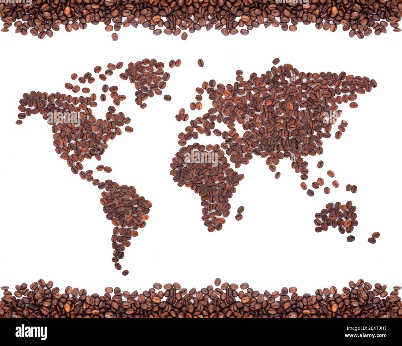 Coffee map Stock Photo Alamy
