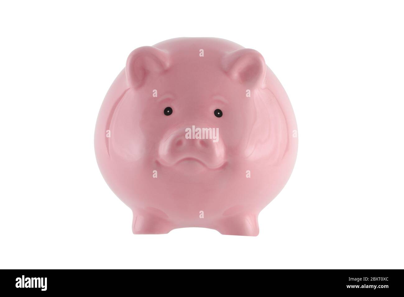 Pink piggy bank isolated on white with clipping path Stock Photo - Alamy