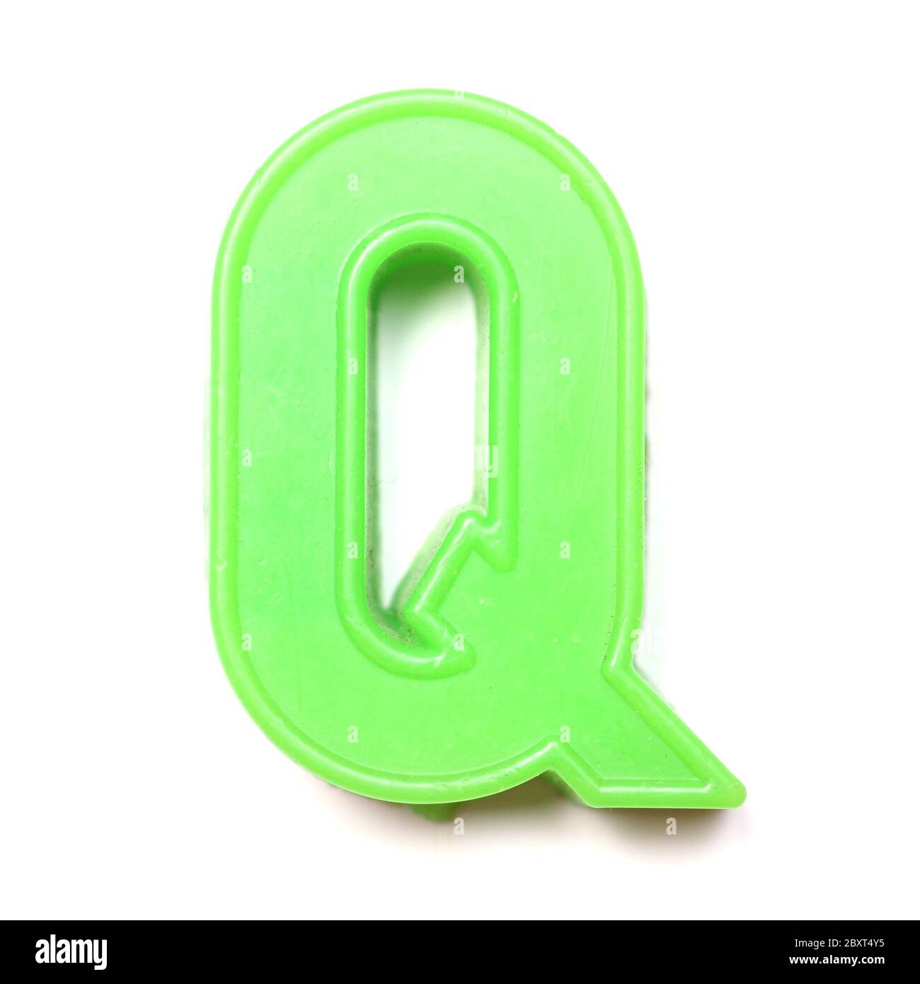Magnetic uppercase letter Q of the British alphabet Stock Photo