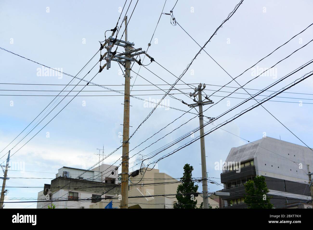 power line in Japan Stock Photo Alamy