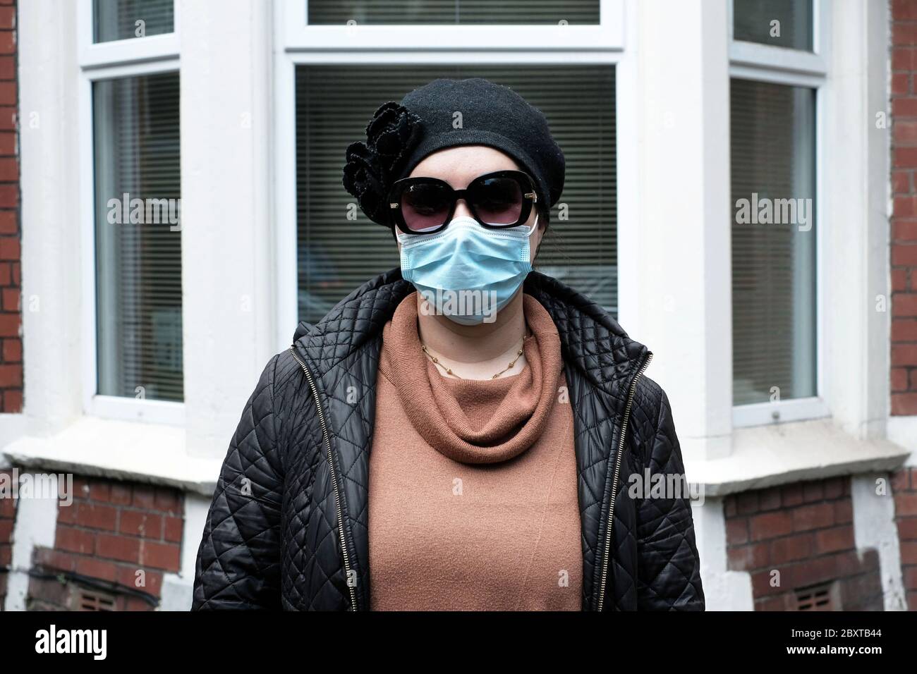 Public wearing a mask in Cardiff during the coronavirus pandemic 2020 Stock Photo