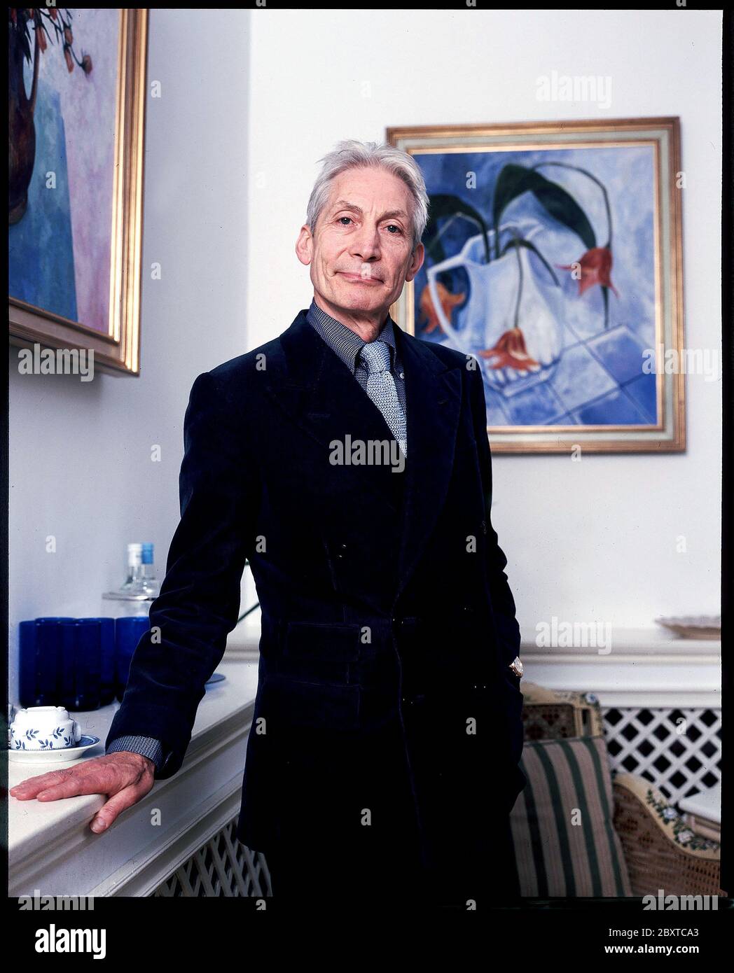 Charlie Watts,the drummer of The Rolling Stones Stock Photo