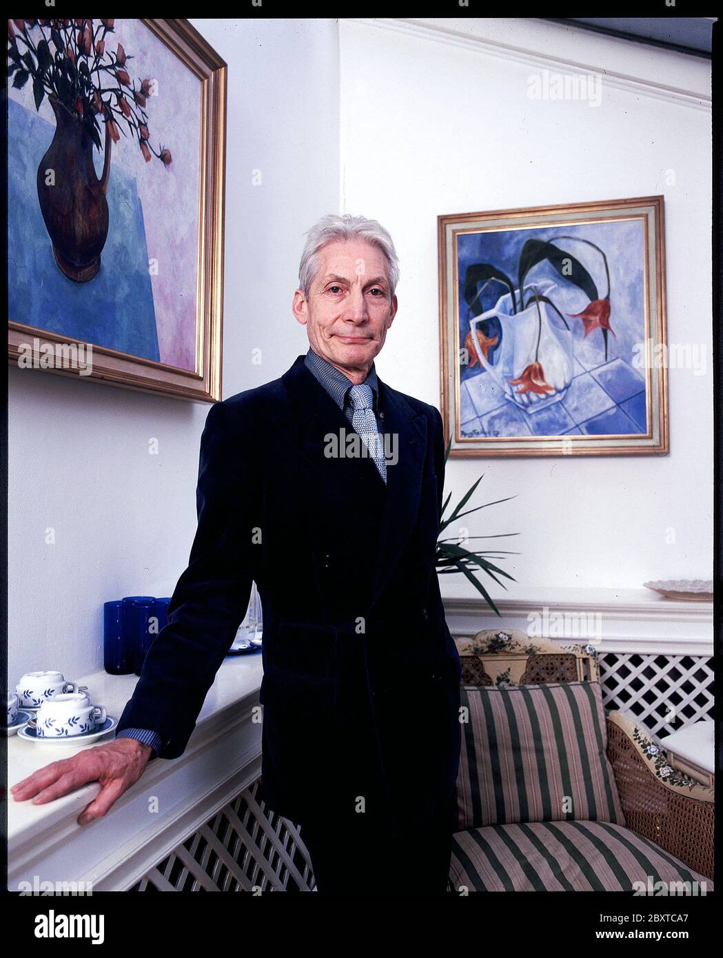 Charlie Watts,the drummer of The Rolling Stones Stock Photo