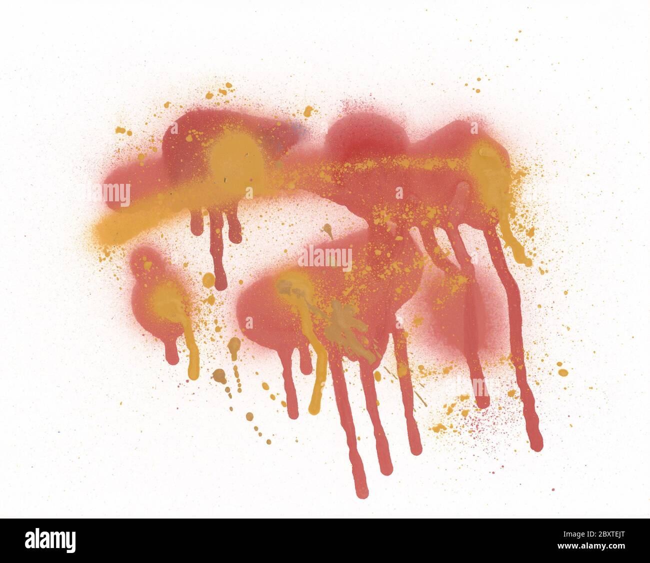 Dripping paint stains black hi-res stock photography and images - Alamy