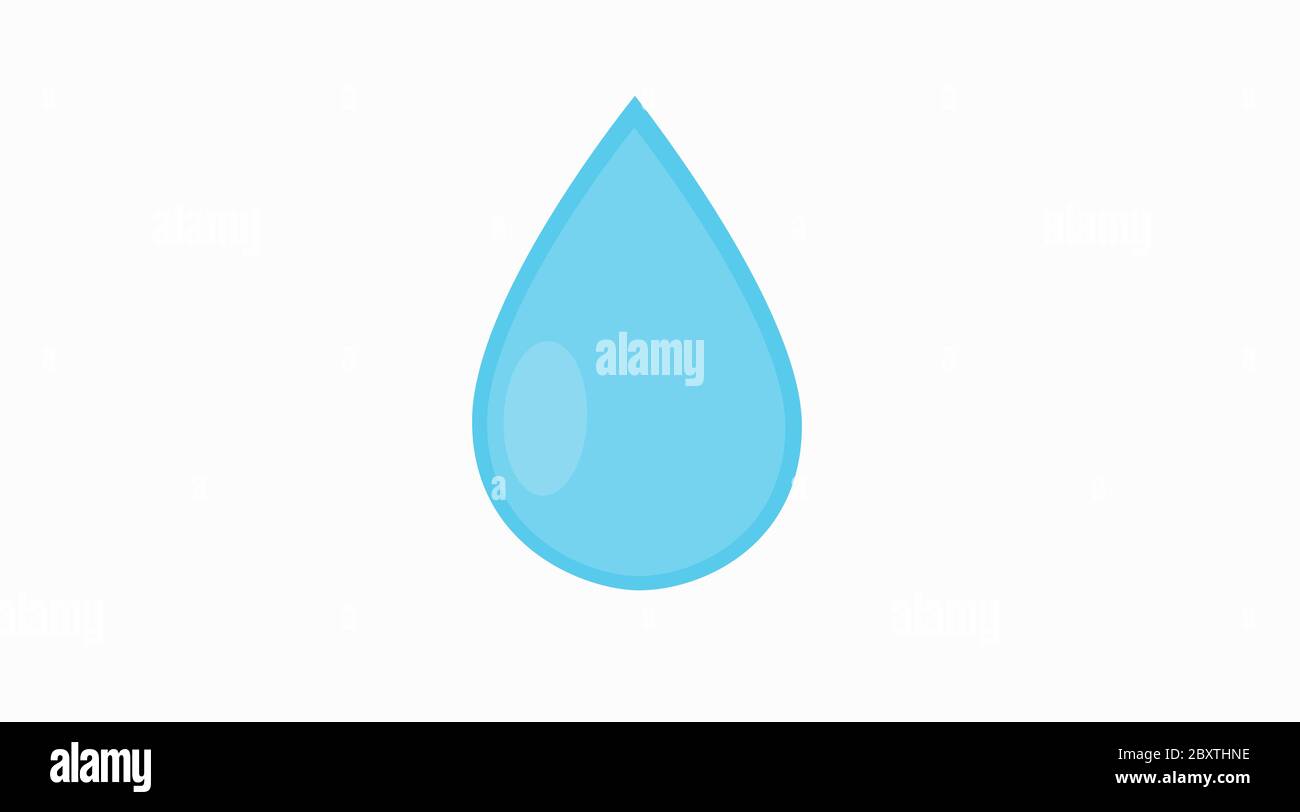 Vector Isolated Illustration of a Drop. Drop Icon Stock Vector