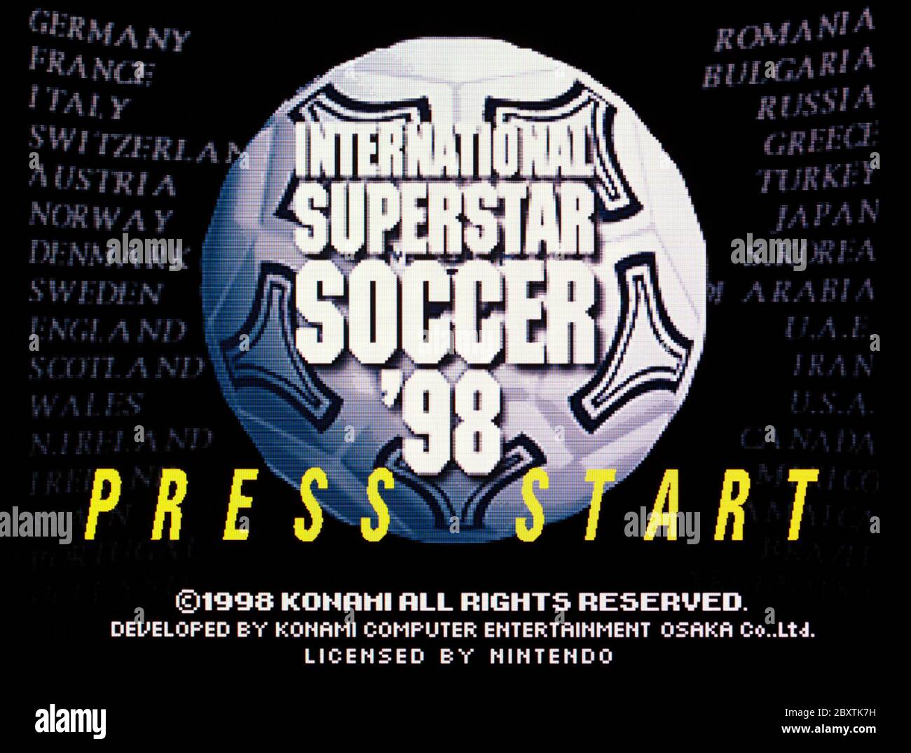 International Superstar Soccer 98 Iss Nintendo 64 Videogame Editorial Use Only Stock Photo Alamy