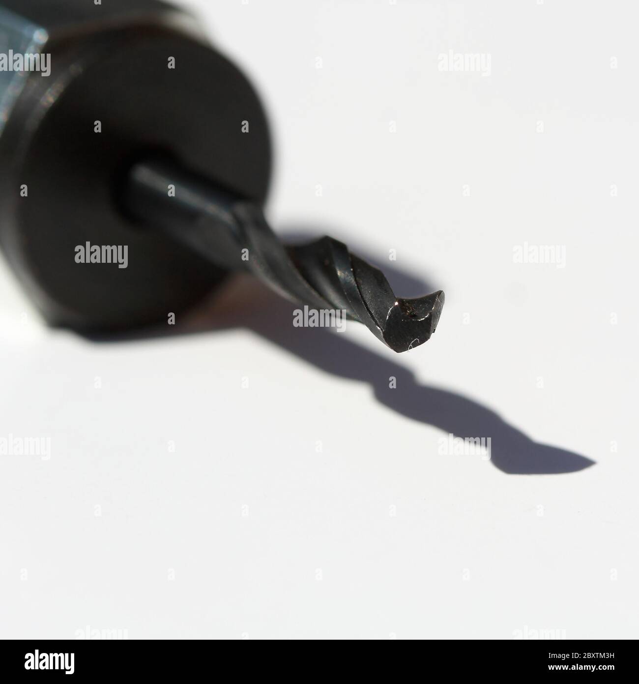 drill tip on white background Stock Photo