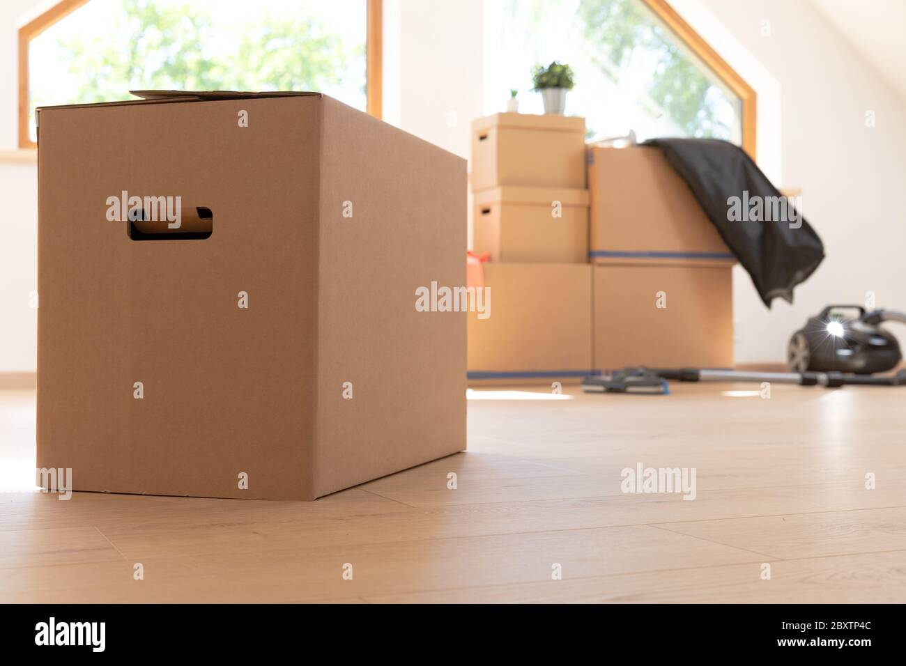 Boxes, Books and other things in Attic Storage Stock Photo - Alamy