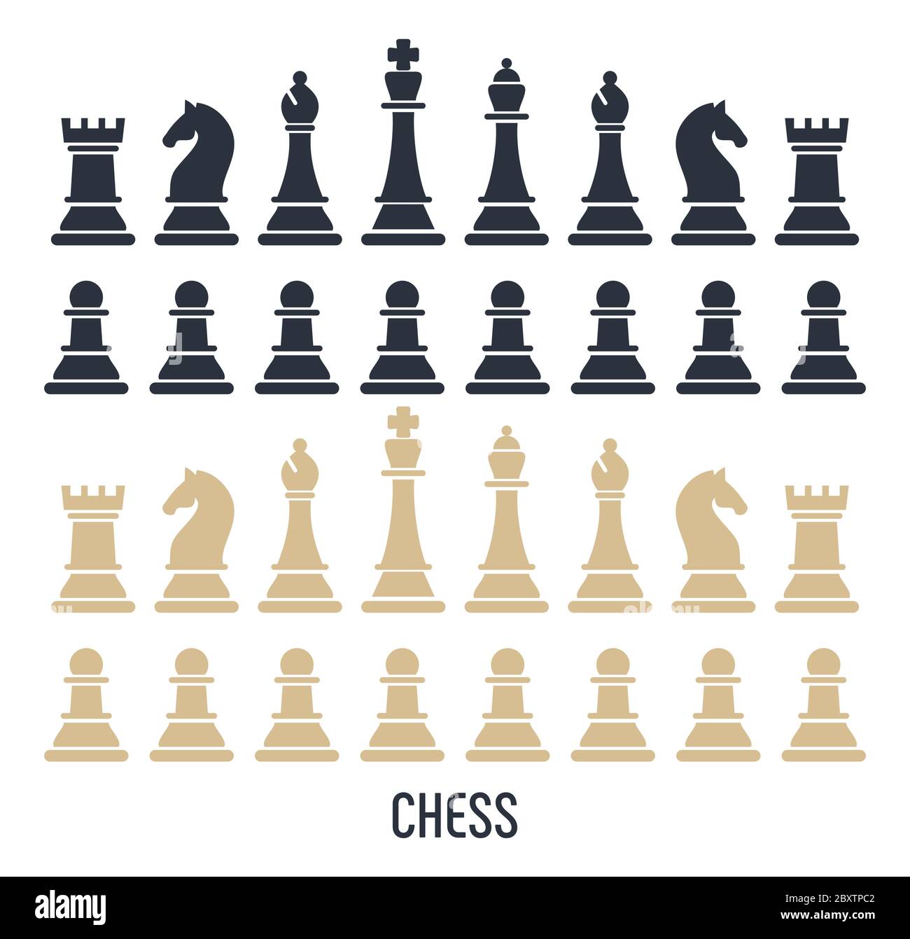 Photo chess pieces Stock Vector Images - Alamy