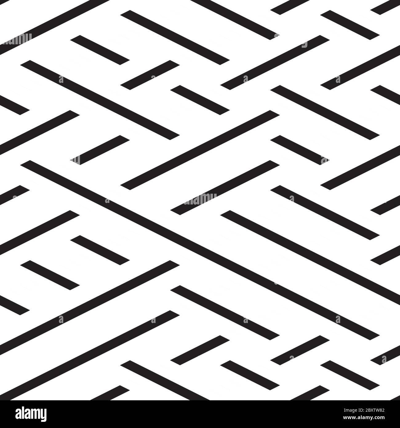 Seamless pattern with oblique black segments Stock Vector