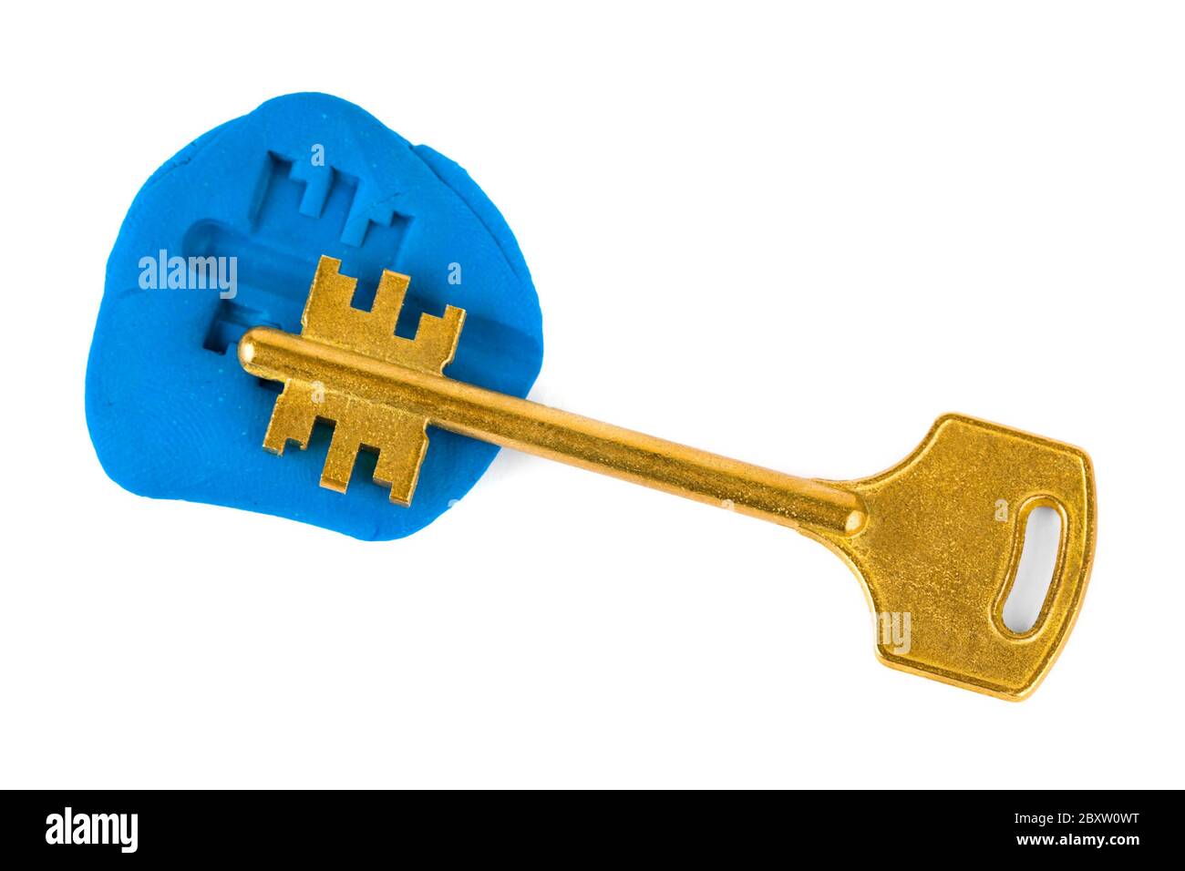 Key impression security concept Stock Photo Alamy