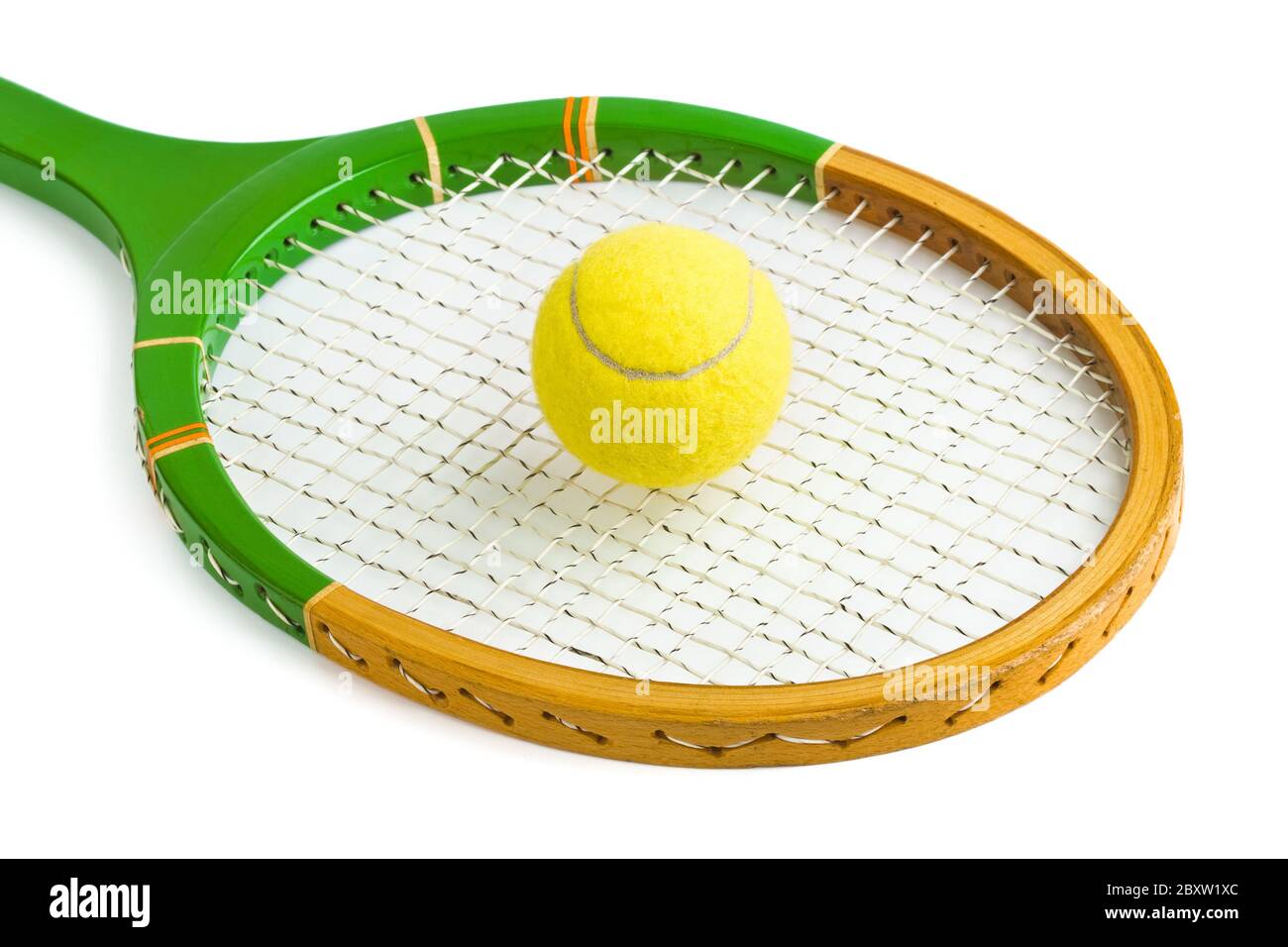 Tennis racket and ball Stock Photo Alamy