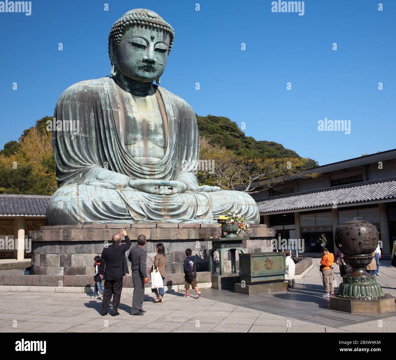 Great Buddha statue in Kamakura Stock Photo