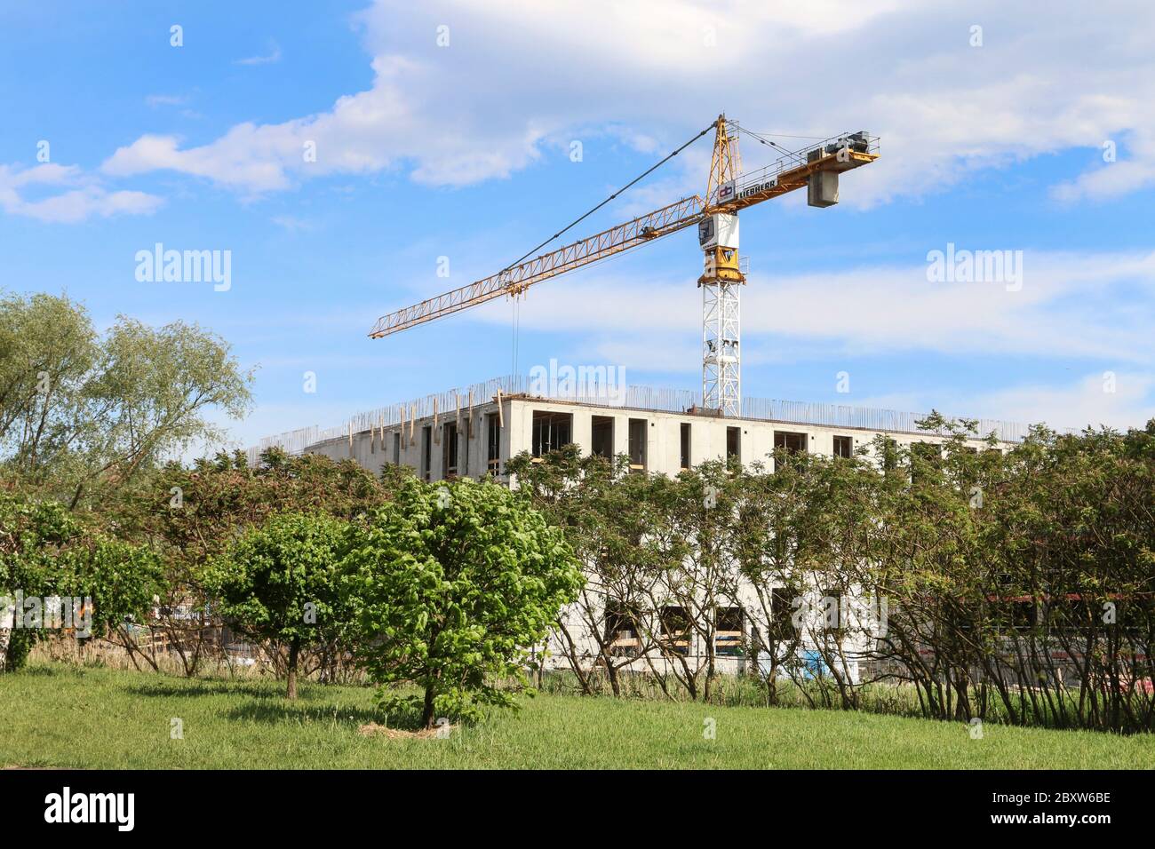 New apartment buildings in Krakow, Poland Stock Photo Alamy