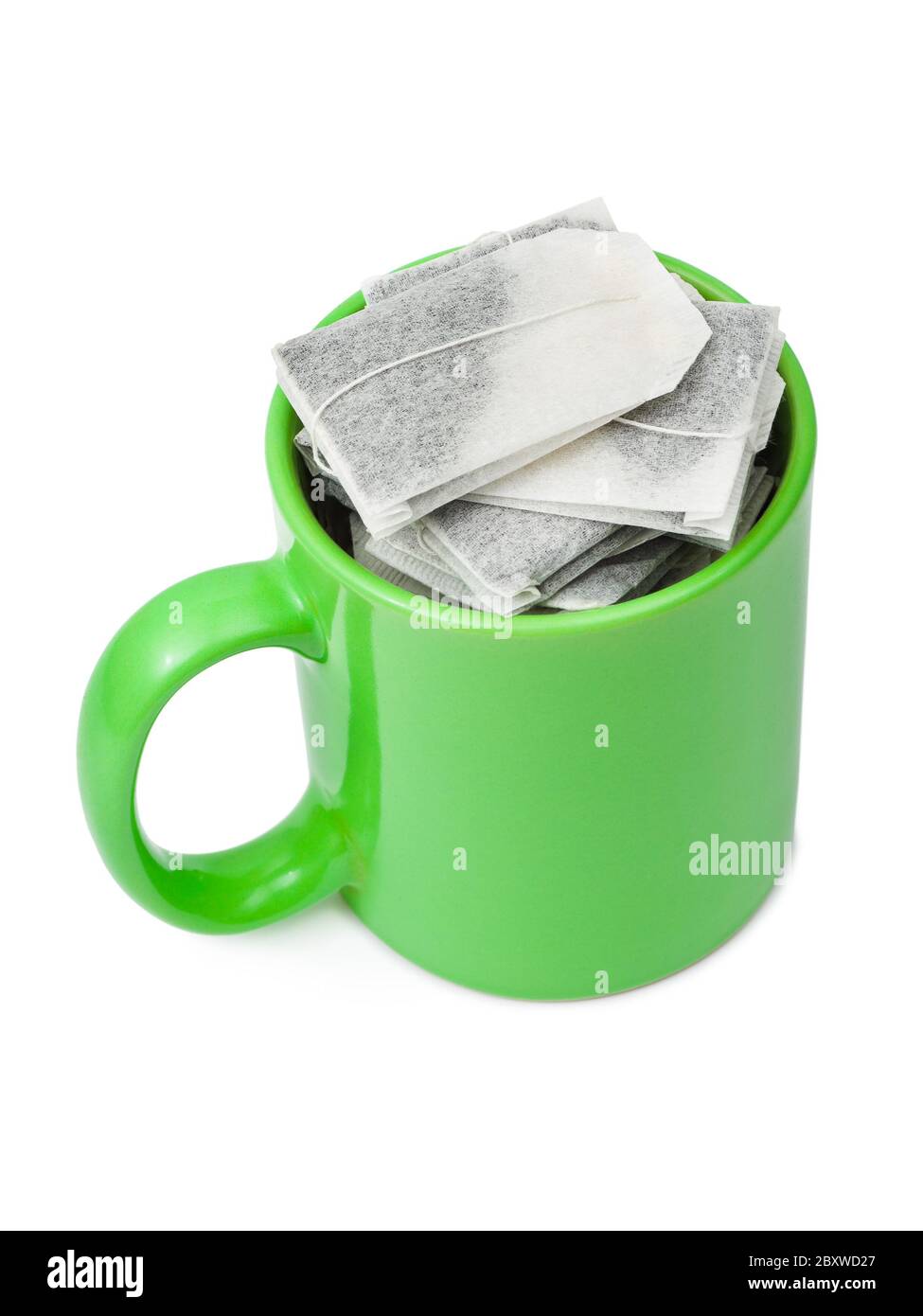 Tea bags in cup Stock Photo Alamy