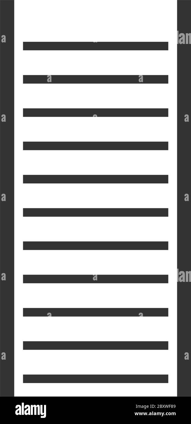 Ladder. Black Icon Flat on white background Stock Vector