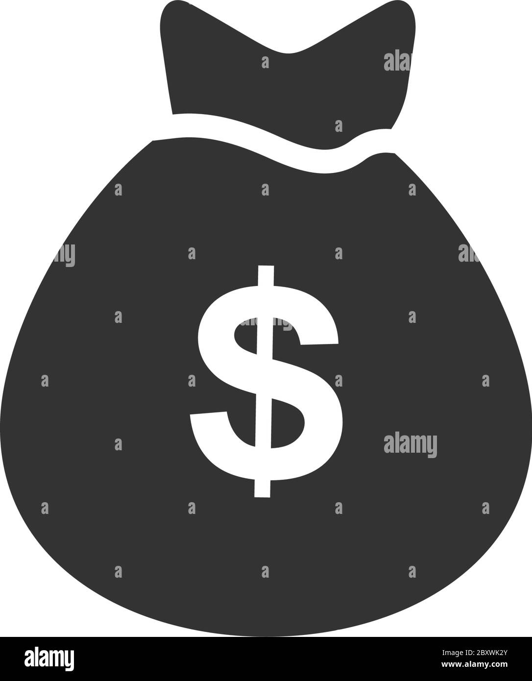 Money. Black Icon Flat on white background Stock Vector Image & Art - Alamy