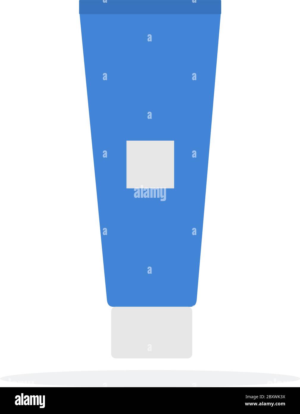 Tuba for cream vector flat material design isolated object on white ...