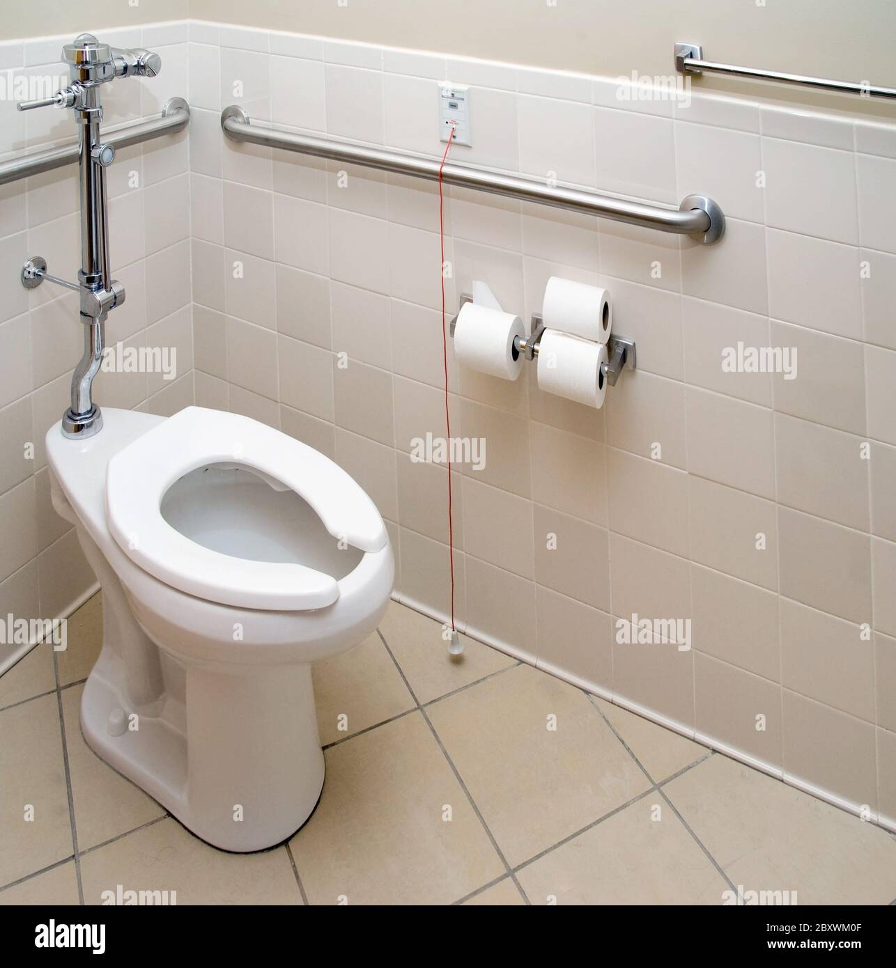 Hospital Patient Bathroom Stock Photo Alamy