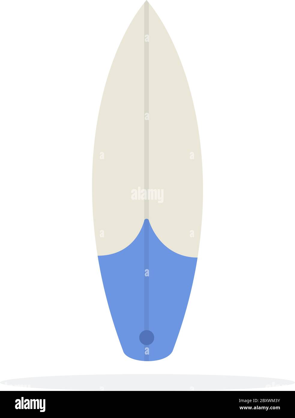 Surfboard vector flat material design isolated object on white ...