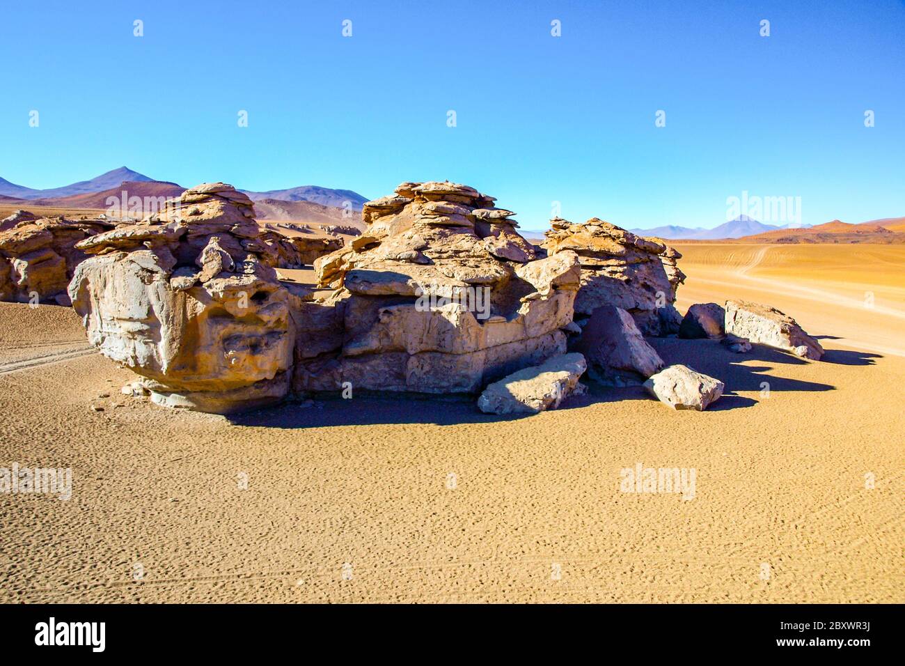 Rock formations in Altiplano - Cordillera de Lipez, Bolivia, South ...