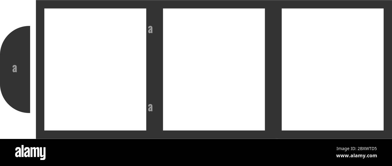 Battery. Black Icon Flat on white background Stock Vector Image & Art ...